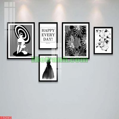 File in ấn cao cấp File gốc in bộ tranh decor treo tráng gương canvas GB24234 (file gốc)