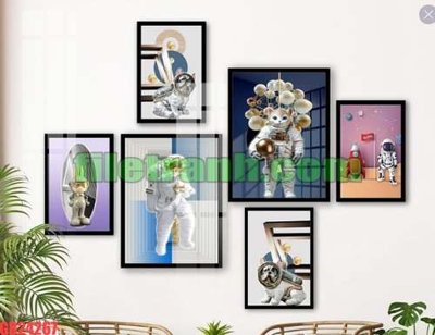 Tải file File gốc in bộ tranh decor treo tráng gương canvas GB24267 (gốc) chủ đề tôn giáo