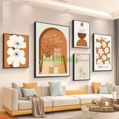 File gốc in ấn File gốc in bộ tranh decor treo tráng gương canvas GB24279 chất lượng vượt trội