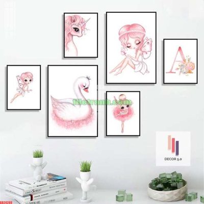 File tranh File gốc in bộ tranh decor treo tráng gương canvas GB24289 (ảnh gốc) chi tiết rõ ràng