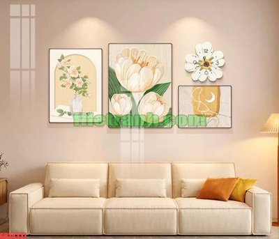 Tải file tranh gốc File gốc in bộ tranh decor treo tráng gương canvas GB24331 chất lượng cao