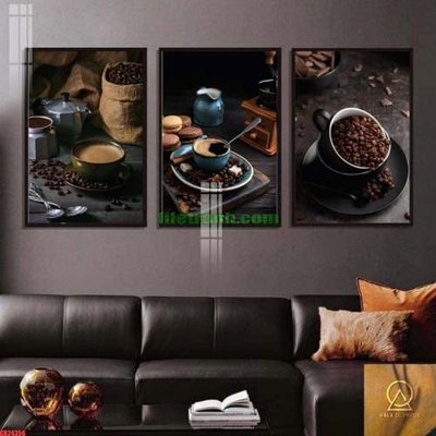 File PSD in ấn File gốc in bộ tranh decor treo tráng gương canvas GB24356 (chất lượng cao)