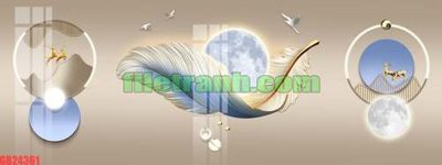 File PSD in ấn File gốc in bộ tranh decor treo tráng gương canvas GB24361 (chất lượng cao)