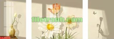 File tranh File gốc in bộ tranh decor treo tráng gương canvas GB24373 (gốc) chủ đề trẻ em