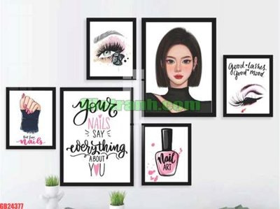 File gốc in ấn File gốc in bộ tranh decor treo tráng gương canvas GB24377 chất lượng vượt trội