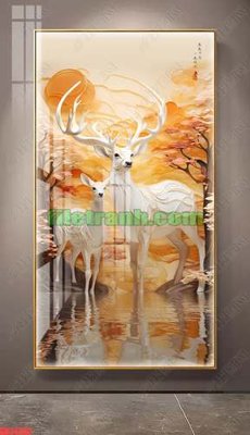 File gốc File gốc in bộ tranh decor treo tráng gương canvas GB24402 (in tráng gương) sang trọng