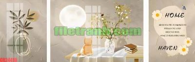 File tranh File gốc in bộ tranh decor treo tráng gương canvas GB24410 (ảnh gốc) cho in ấn kỹ thuật số