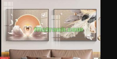 Tải file File gốc in bộ tranh decor treo tráng gương canvas GB24437 (gốc) làm file quảng cáo