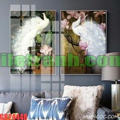 File ảnh gốc File gốc in bộ tranh decor treo tráng gương canvas GB24448 không vỡ nét