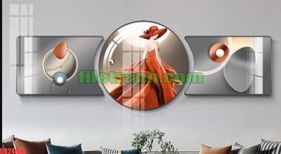Download file File gốc in bộ tranh decor treo tráng gương canvas GB24466 (gốc) in mica ốp bếp