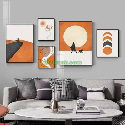 File in mica File gốc in bộ tranh decor treo tráng gương canvas GB24470 (bản gốc) siêu trong