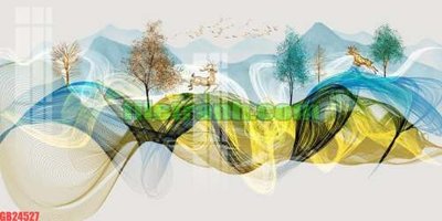 File in ấn File gốc in bộ tranh decor treo tráng gương canvas GB24527 (bản gốc) chất lượng cao