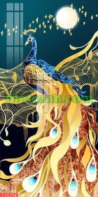 Tải file File gốc in bộ tranh decor treo tráng gương canvas GB24529 (gốc) chủ đề phong thủy