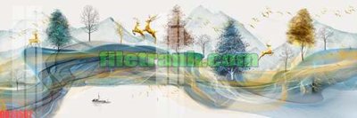 Hình ảnh file gốc File gốc in bộ tranh decor treo tráng gương canvas GB24567 (chất lượng cao)