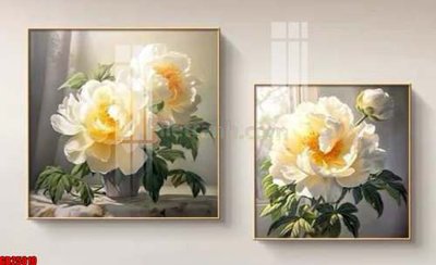 File in trần File gốc in bộ tranh decor treo tráng gương canvas GB25010 (file gốc) phong thủy