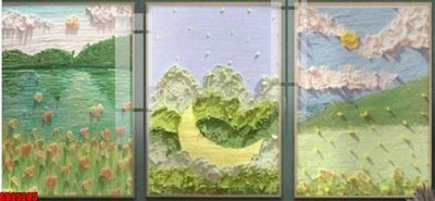 File tranh File gốc in bộ tranh decor treo tráng gương canvas GB25205 (gốc) in backlit film