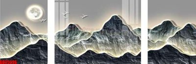 Tải file gốc File gốc in bộ tranh decor treo tráng gương canvas GB25296 (bản PSD) đầy đủ layer