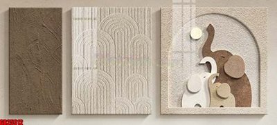 Hình ảnh file gốc in lụa File gốc in bộ tranh decor treo tráng gương canvas GB25312