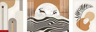 Tải file File gốc in bộ tranh decor treo tráng gương canvas GB25339 (PSD) cho in tranh 3D