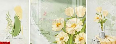 File in ấn File gốc in bộ tranh decor treo tráng gương canvas GB25340 (bản gốc) cao cấp