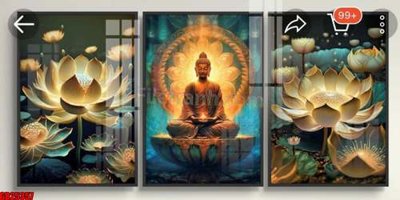 Tải file File gốc in bộ tranh decor treo tráng gương canvas GB25357 (PSD) cho in tranh kính