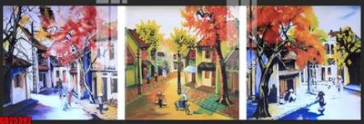 Download file gốc File gốc in bộ tranh decor treo tráng gương canvas GB25392 (in lụa) cao cấp