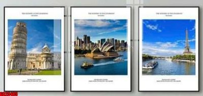 File in mica File gốc in bộ tranh decor treo tráng gương canvas GB25405 (bản gốc) làm vách ngăn