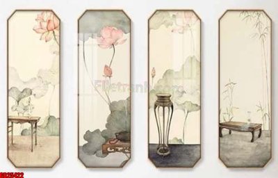 Chi tiết file tranh tráng gương File gốc in bộ tranh decor treo tráng gương canvas GB25422 (ảnh gốc)