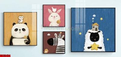 File ảnh File gốc in bộ tranh decor treo tráng gương canvas GB25434 (gốc) cho trang trí nội thất