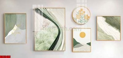 File ảnh File gốc in bộ tranh decor treo tráng gương canvas GB25482 (gốc) in decal dán tường