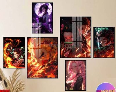 File tranh gốc File gốc in bộ tranh decor treo tráng gương canvas GB25497 (bản đẹp) độc quyền