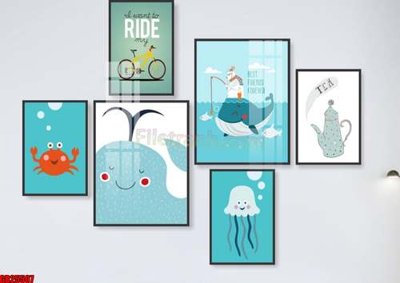 File gốc File gốc in bộ tranh decor treo tráng gương canvas GB25507 (in lụa) hoa văn cổ điển