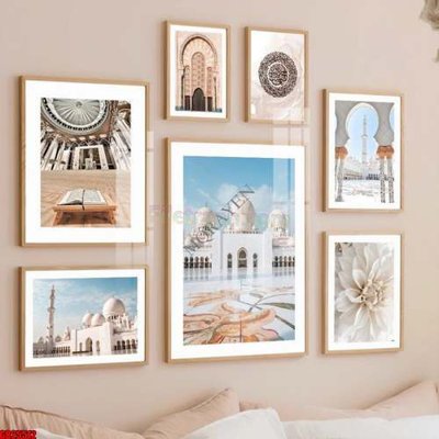 File tranh File gốc in bộ tranh decor treo tráng gương canvas GB25512 (ảnh gốc) không bị mờ