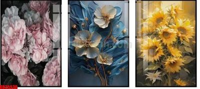 File tranh File gốc in bộ tranh decor treo tráng gương canvas GB25530 (gốc) chủ đề trẻ em