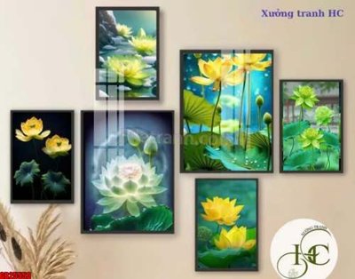 File tranh File gốc in bộ tranh decor treo tráng gương canvas GB25553 (gốc) chủ đề con người