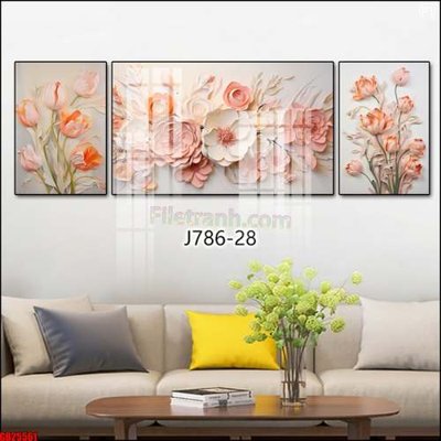 File gốc File gốc in bộ tranh decor treo tráng gương canvas GB25561 (phong cách) cổ điển