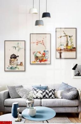 File tranh File gốc in bộ tranh decor treo tráng gương canvas GB26001 (ảnh gốc) chi tiết rõ ràng