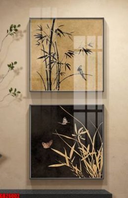 File ảnh File gốc in bộ tranh decor treo tráng gương canvas GB26002 (gốc) in decal dán tường