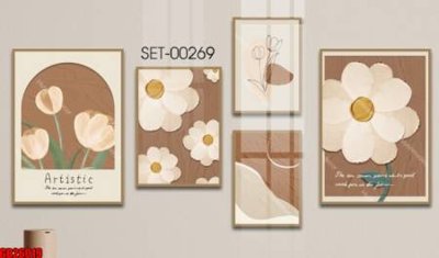 Chi tiết file gốc File gốc in bộ tranh decor treo tráng gương canvas GB26019 (cho in tráng gương)