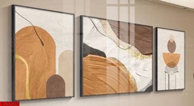 File gốc File gốc in bộ tranh decor treo tráng gương canvas GB26035 (chủ đề hiện đại) trang trí