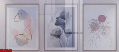 Download file File gốc in bộ tranh decor treo tráng gương canvas GB26063 (chuẩn in) chất lượng cao