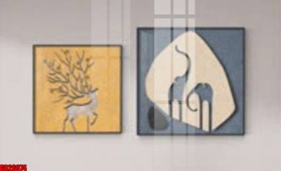 File in ấn File gốc in bộ tranh decor treo tráng gương canvas GB26074 (bản gốc) cao cấp