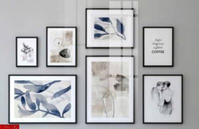 File tranh gốc File gốc in bộ tranh decor treo tráng gương canvas GB26076 (bản quyền) file PSD