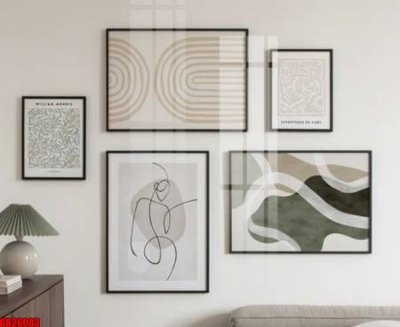 File tranh trang trí File gốc in bộ tranh decor treo tráng gương canvas GB26083 (tải file gốc)