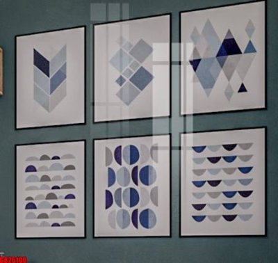 File tranh in tráng gương File gốc in bộ tranh decor treo tráng gương canvas GB26100 (siêu nét)