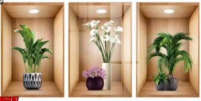 File gốc File gốc in bộ tranh decor treo tráng gương canvas GB26107 (phiên bản chuẩn) để in ấn