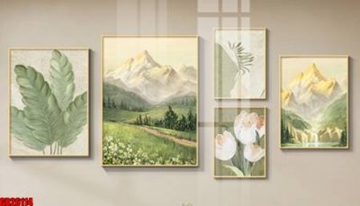 Tải file File gốc in bộ tranh decor treo tráng gương canvas GB26114 (gốc) in ấn ngay lập tức