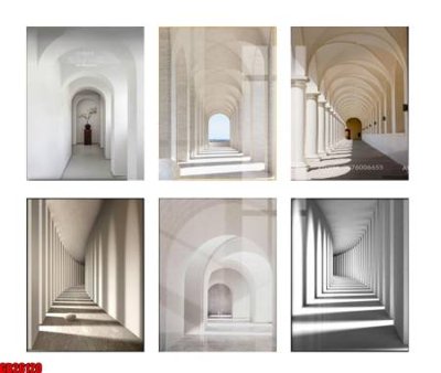 File tranh trang trí File gốc in bộ tranh decor treo tráng gương canvas GB26120 (file gốc)