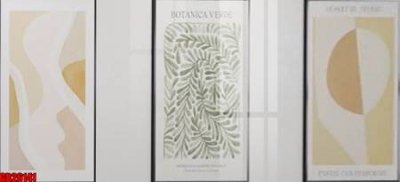 File tranh File gốc in bộ tranh decor treo tráng gương canvas GB26141 (gốc) phong cách tối giản