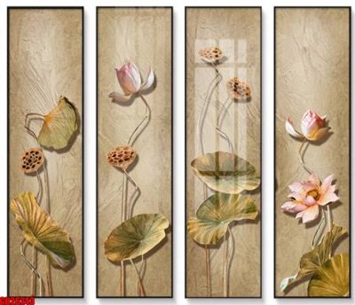 File tranh File gốc in bộ tranh decor treo tráng gương canvas GB26243 (ảnh gốc) in trần nhà